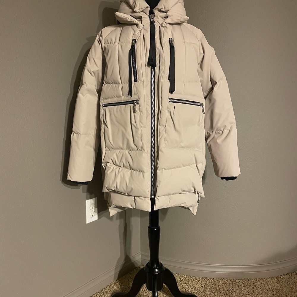 OROLAY Women's Puffer Jacket - Beige